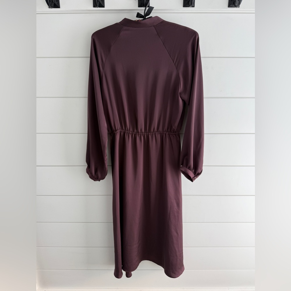 Aritzia Babaton Plum Long Sleeve Dress, Size Medium - Picture 2 of 10